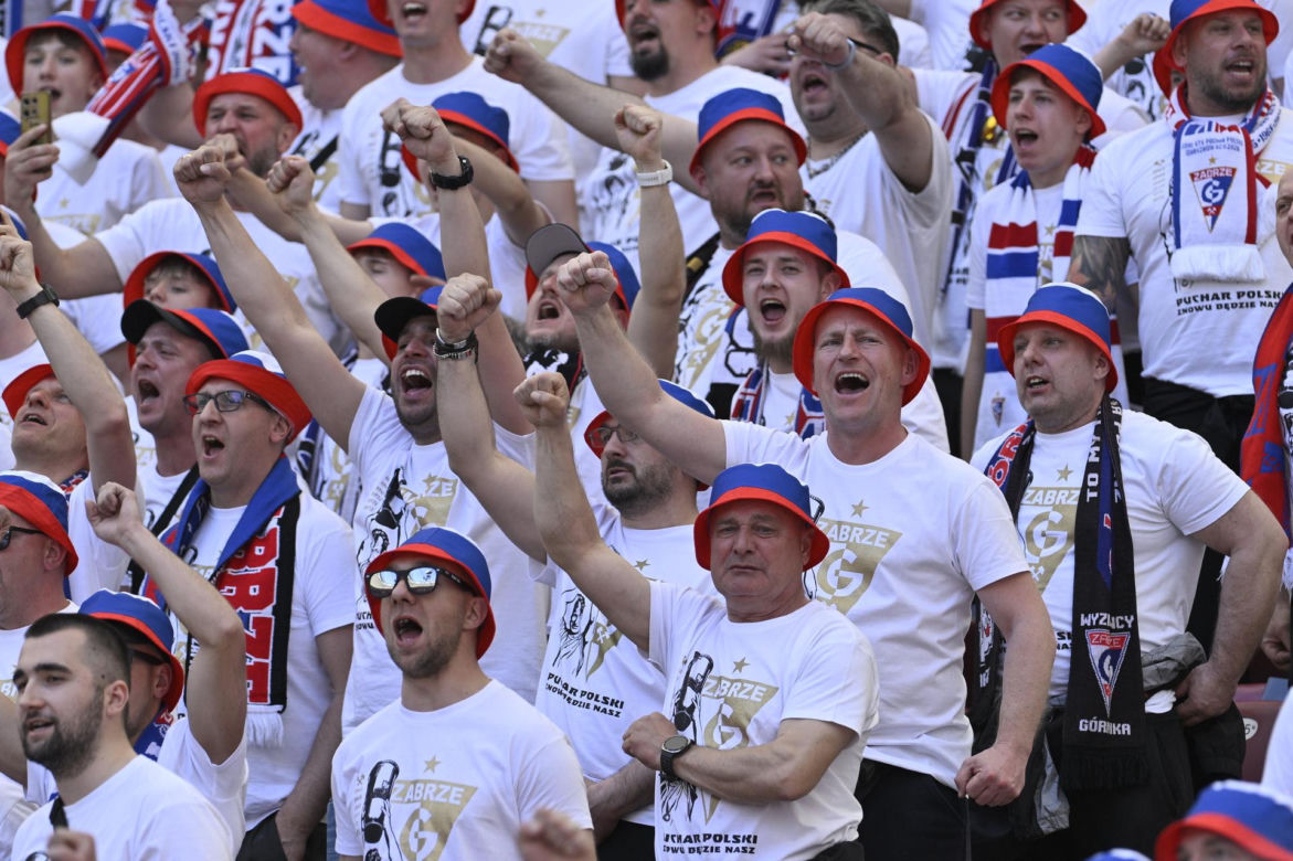 Kibice na finale Pucharu Polski: Górnik - Raków