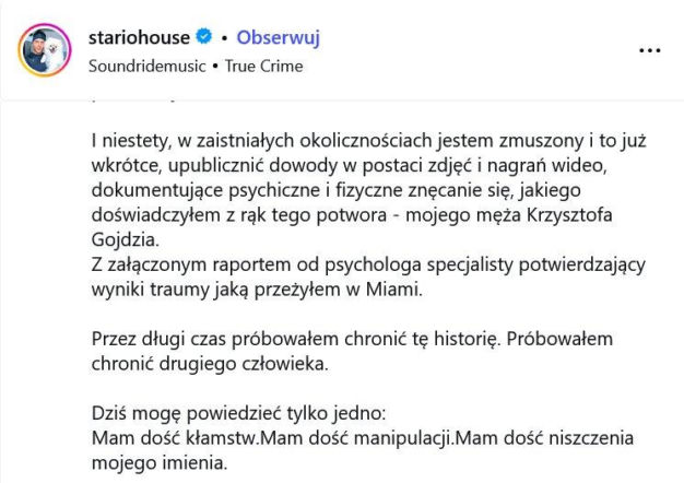 Były partner Krzysztofa Gojdzia ujawnia wspólne zdjęcia i grzmi