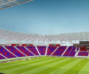 Wizualizacja zmodernizowanego stadionu Pogoni Szczecin