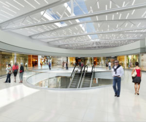 Pierwsze piętro zmodernizowanej galerii handlowej Panorama w Poznaniu