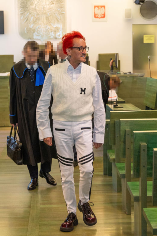 Michał Wiśniewski w sądzie. Nie miał czasu, żeby się przebrać