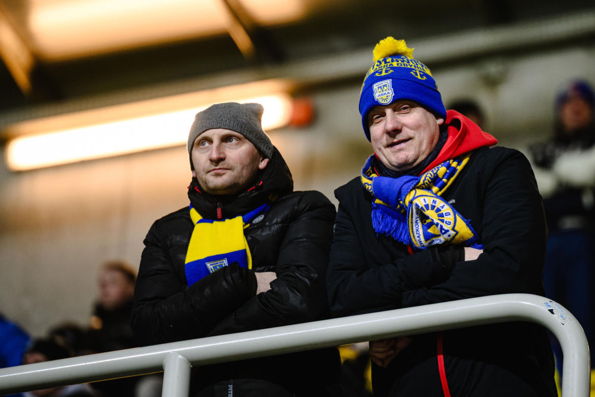 Arka Gdynia - Lechia Gdańsk: Zdjęcia kibiców z derbów Trójmiasta w ramach 23. kolejki PKO BP Ekstraklasy