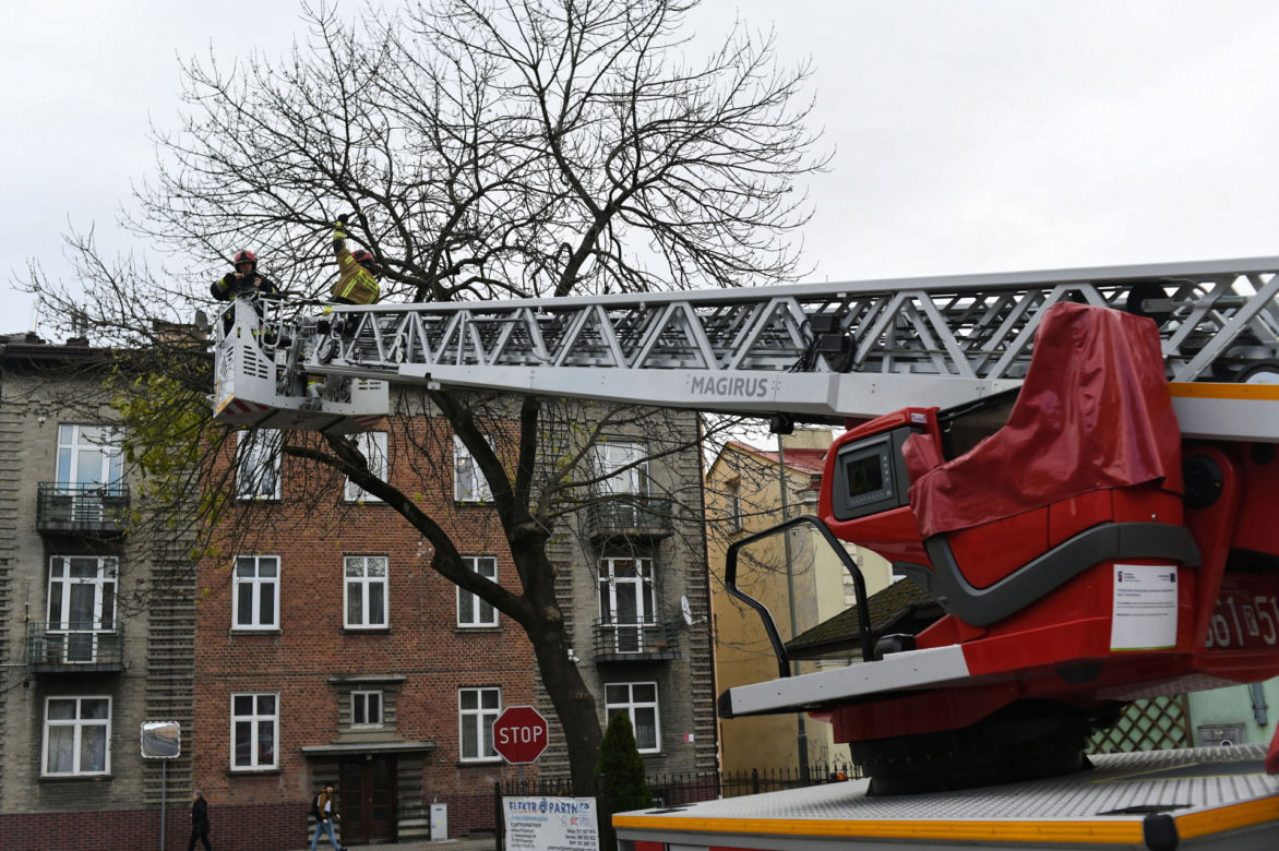 Silny wiatr przewracał drzewa i zrywał dachy