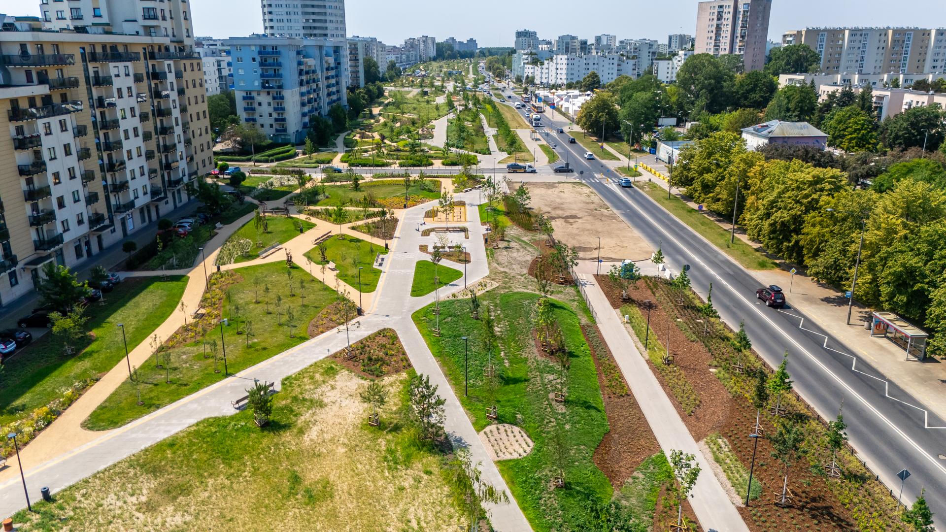 Park nad Południową Obwodnicą Warszawy w Warszawie