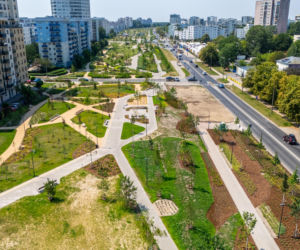 Park nad Południową Obwodnicą Warszawy w Warszawie