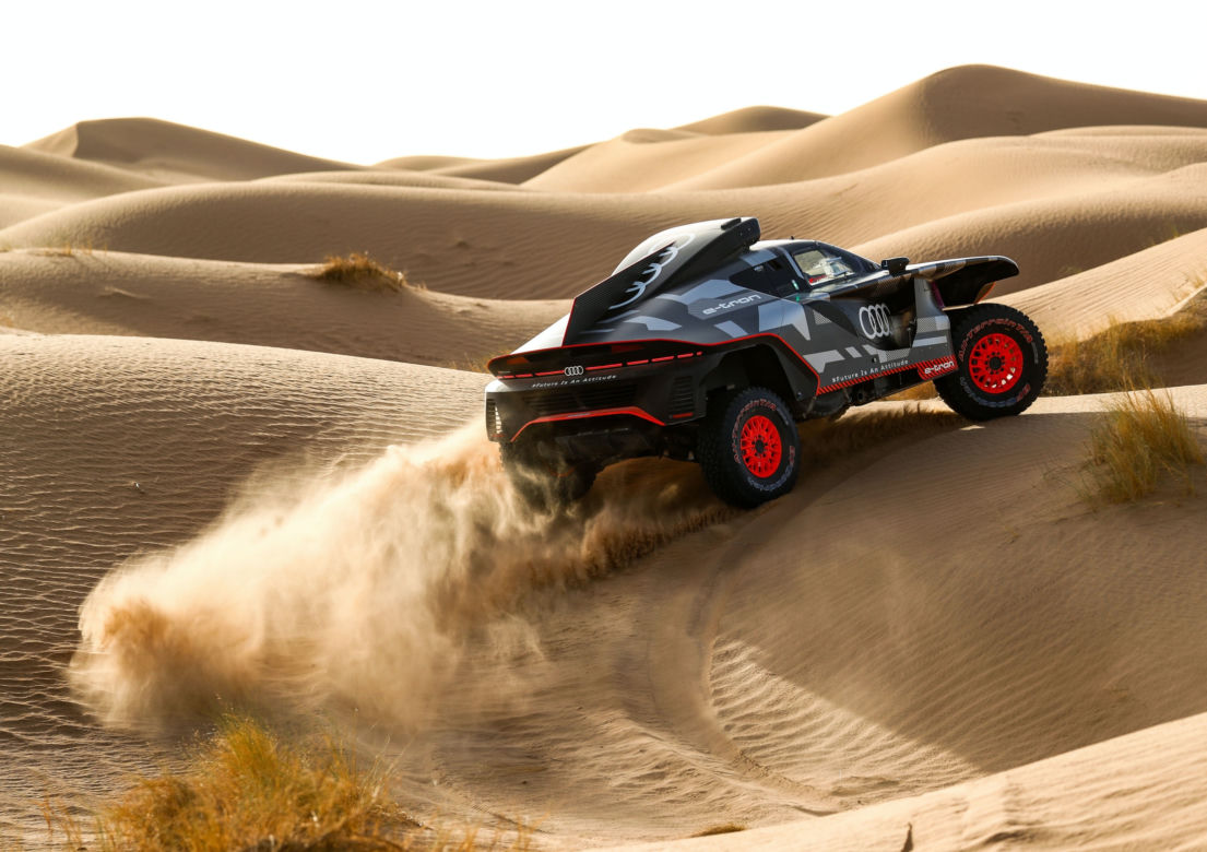 Audi RS Q e-tron testowane w Maroku