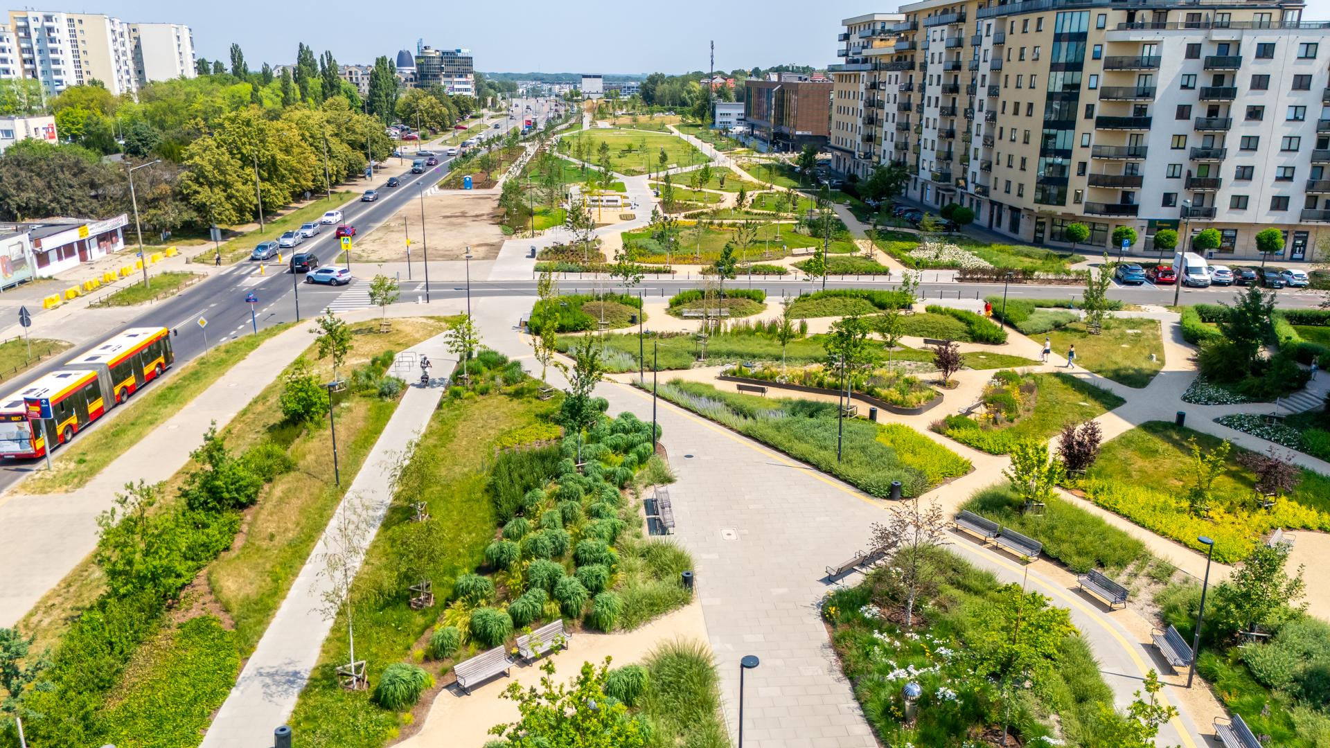 Park nad Południową Obwodnicą Warszawy w Warszawie