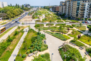 Park nad Południową Obwodnicą Warszawy w Warszawie