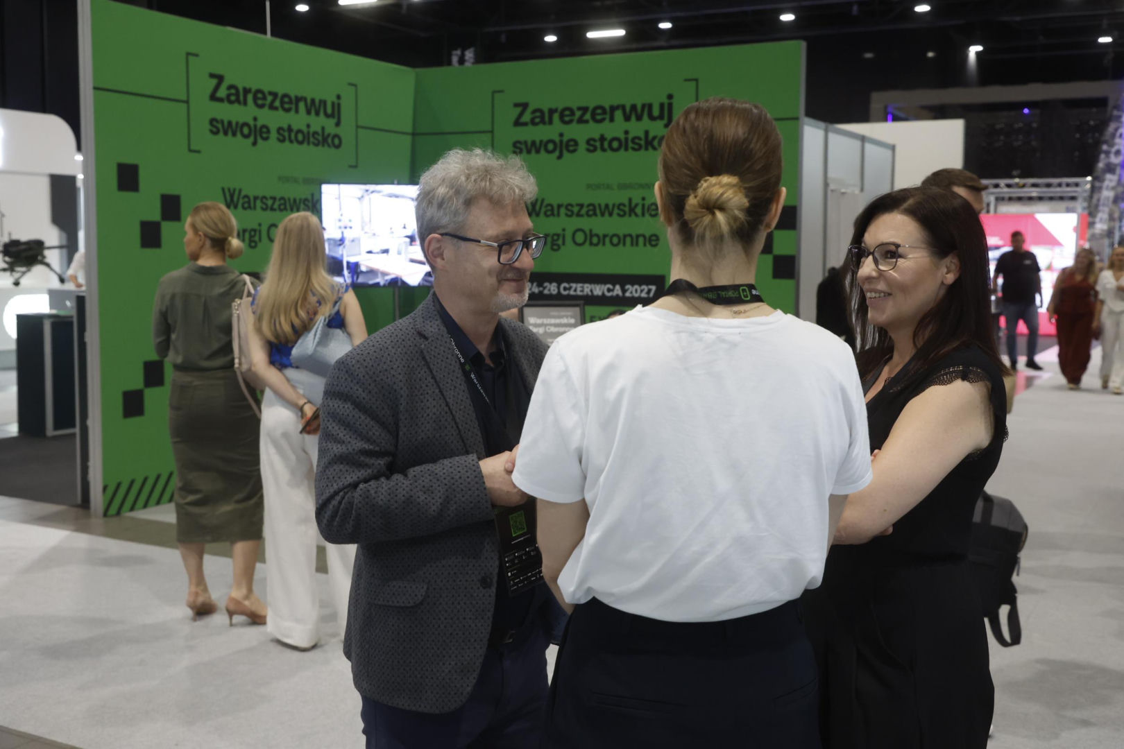 Hubert Biskupski na warszawskich Targach Obronnych w Expo XXI