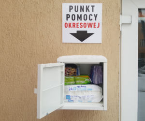 Skrzynka dla potrzebujących kobiet w Bydgoszczy