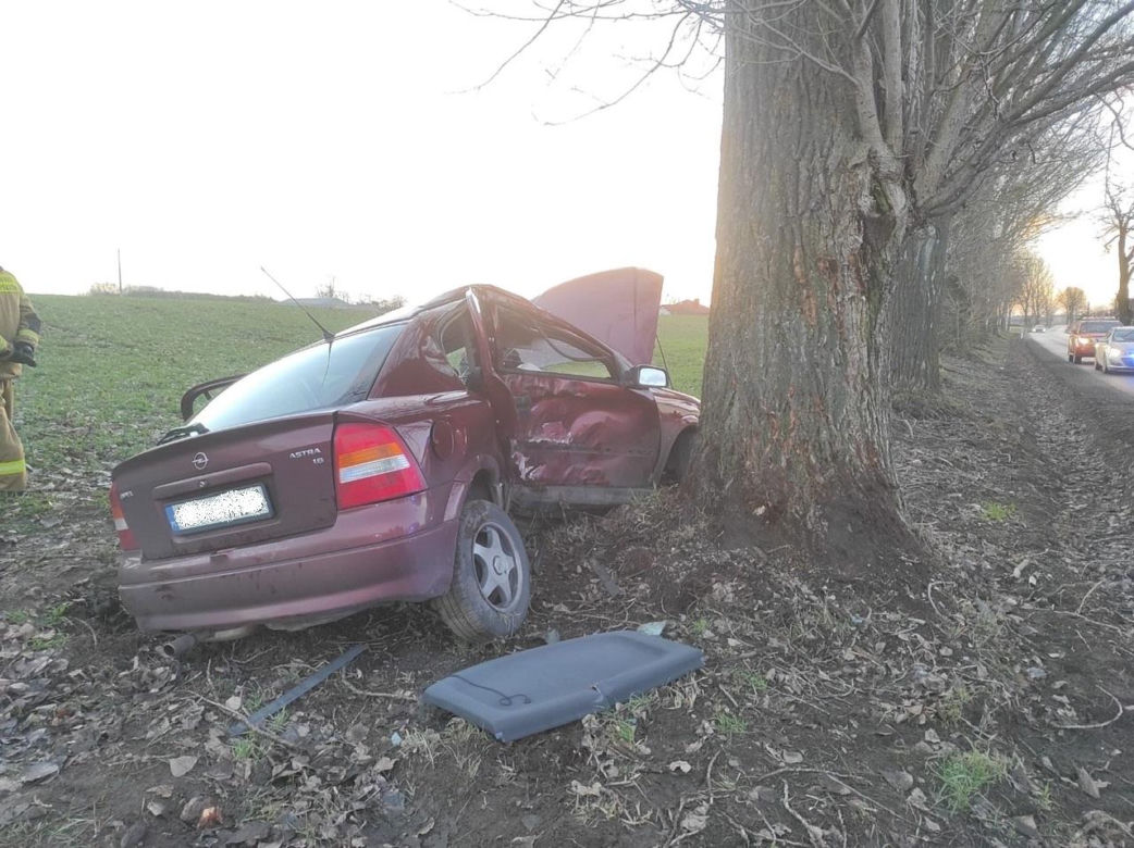 Jechała z synkiem i uderzyła w drzewo! Dramatyczny wypadek pod Mogilnem 