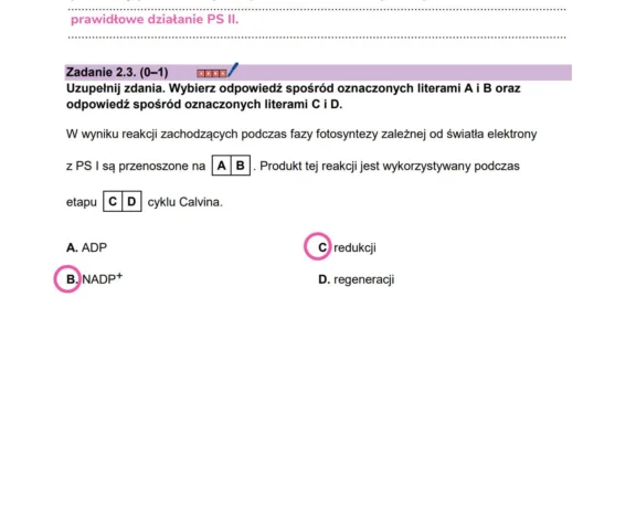 Komplet odpowiedzi z matury z biologii rozszerzonej 