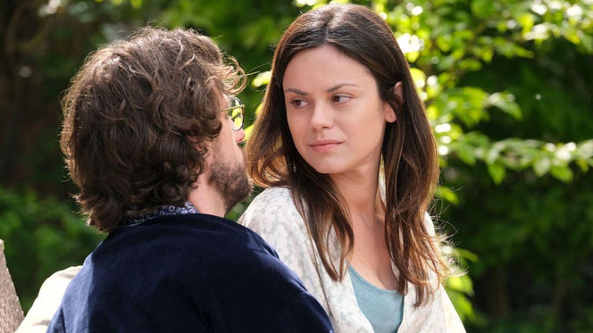 M jak miłość odc. 1891. Kasia (Paulina Lasota), Mariusz (Mateusz Mosiewicz)