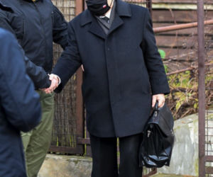 Jarosław Kaczyński w drodze do sejmu