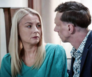 Pierwsza miłość odc. 4108.  Emilka (Anna Ilczuk), Fryderyk (Andrzej Kłak)