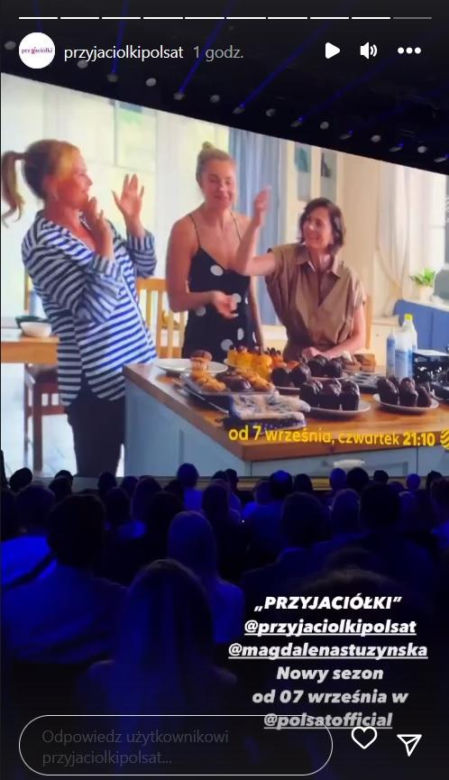 Przyjaciółki 22 sezon. Anka (Magdalena Stużyńska), Inga (Małgorzata Socha), Zuza (Anita Sokołowska) 