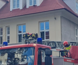 Próbna ewakuacja w zamojskim rolniczaku