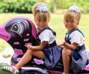Mary-Kate i Ashley Olsen w dzieciństwie