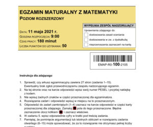 Matura 2021: Matematyka rozszerzona. Odpowiedzi i arkusze sprawdzisz tutaj [CKE ODPOWIEDZI PYTANIA MATEMATYKA ROZSZERZONA]