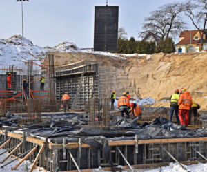 Budowa stadionu w Szczecinie - luty 2021