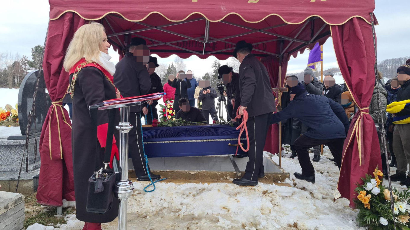 Poruszające słowa brata na pogrzebie żołnierza, który zginął w Ukrainie