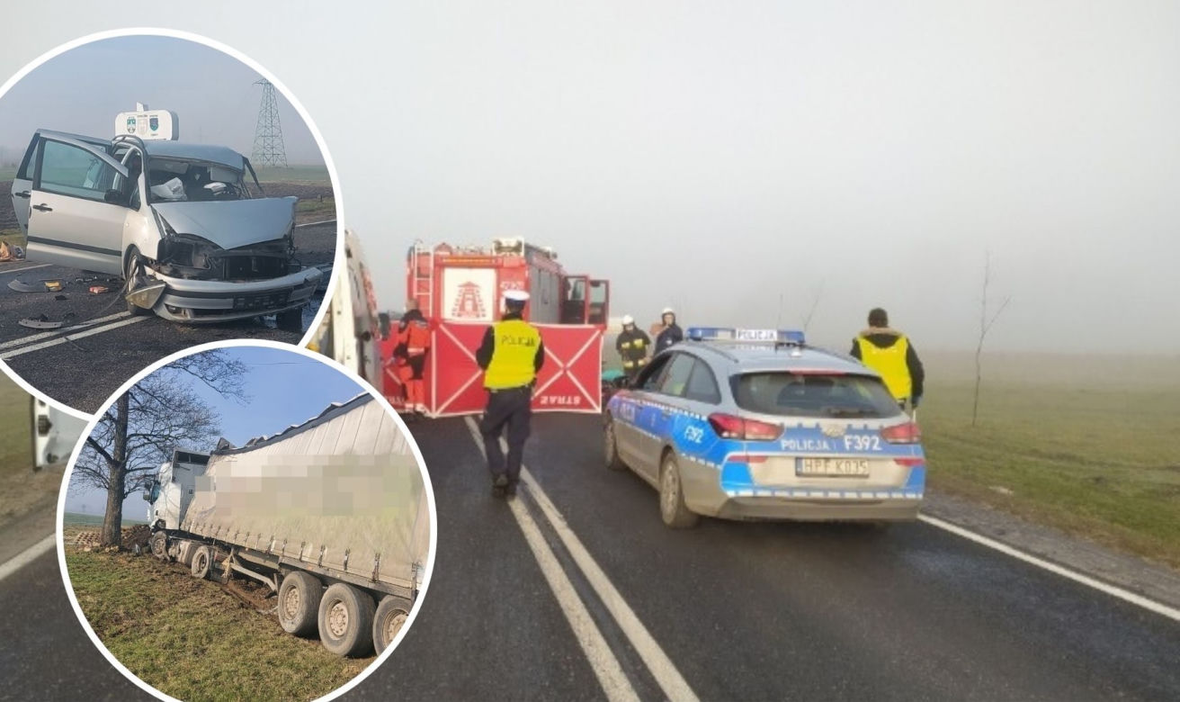 KOSZMARNY wypadek w miejscowości Kliny. Jedna osoba NIE ŻYJE, druga poważnie ranna. Co tam się stało? [FOTO]