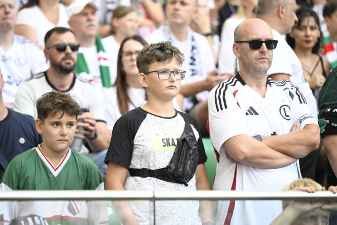 Legia Warszawa - Zagłębie Lubin: Zdjęcia kibiców