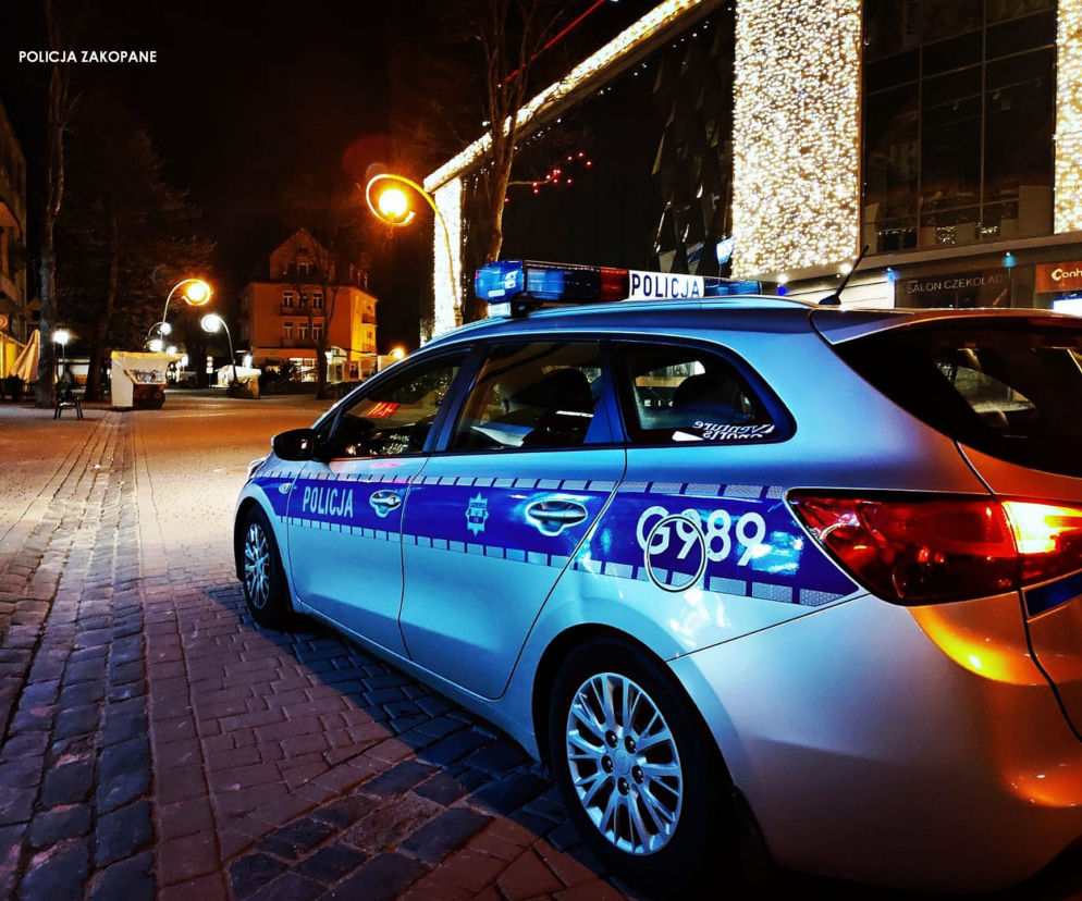 Ostry weekend w Zakopanem: kilkadziesiąt interwencji policji w ciągu nocy. Wezwania co kwadrans!