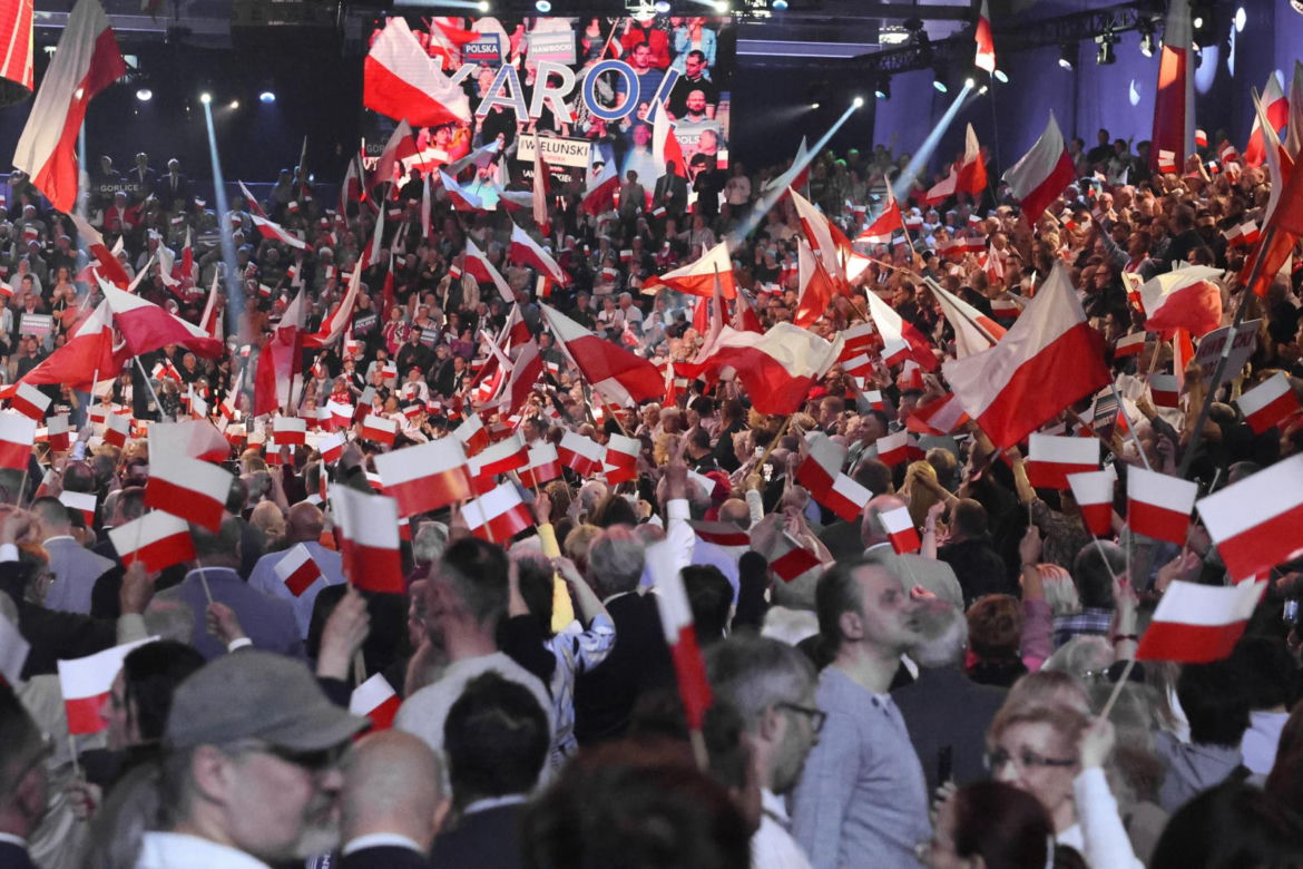 Łódź. konwencja wyborcza Karola Nawrockiego
