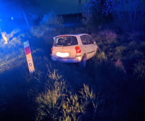 Knyszyn-Zamek: Kierowca renault miał 4 promile. Skończył w rowie