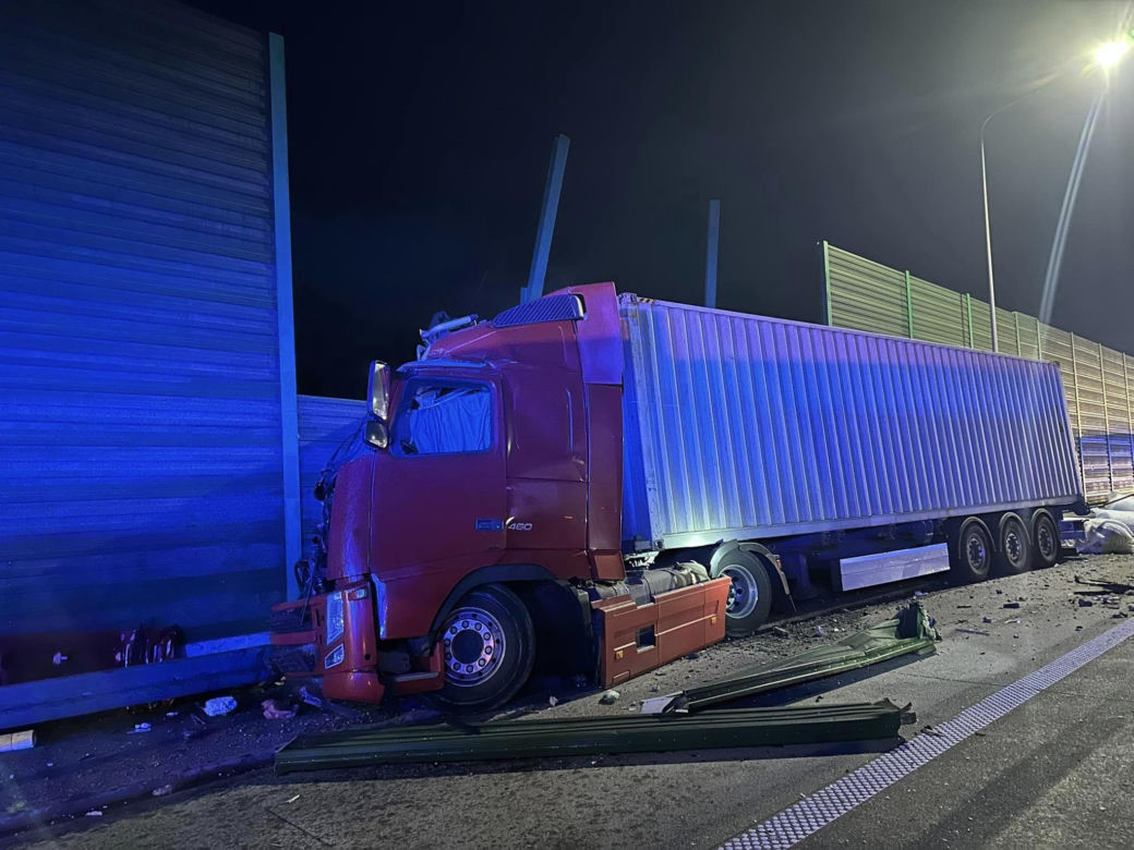 Wypadek na A1 ZDJĘCIA