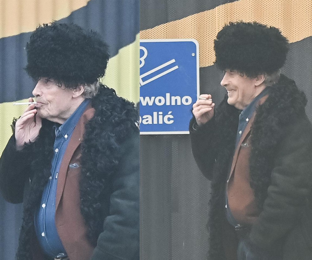 Daniel Olbrychski pali pod zakazem palenia