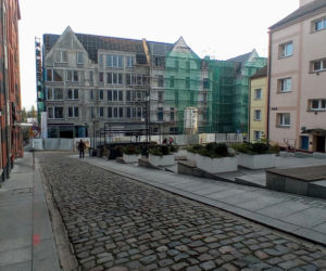 Budowa hotelu na Podzamczu - listopad 2020