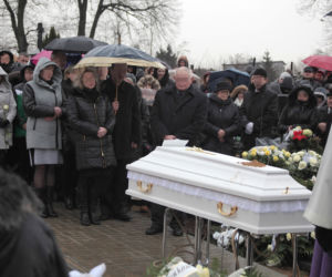 Pogrzeb Marcina Mendzy z Mokobód, który utonął w rzece Liwiec