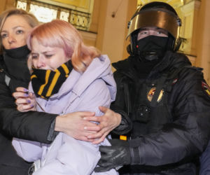 Protesty w Rosji przeciwko wojnie na Ukrainie 