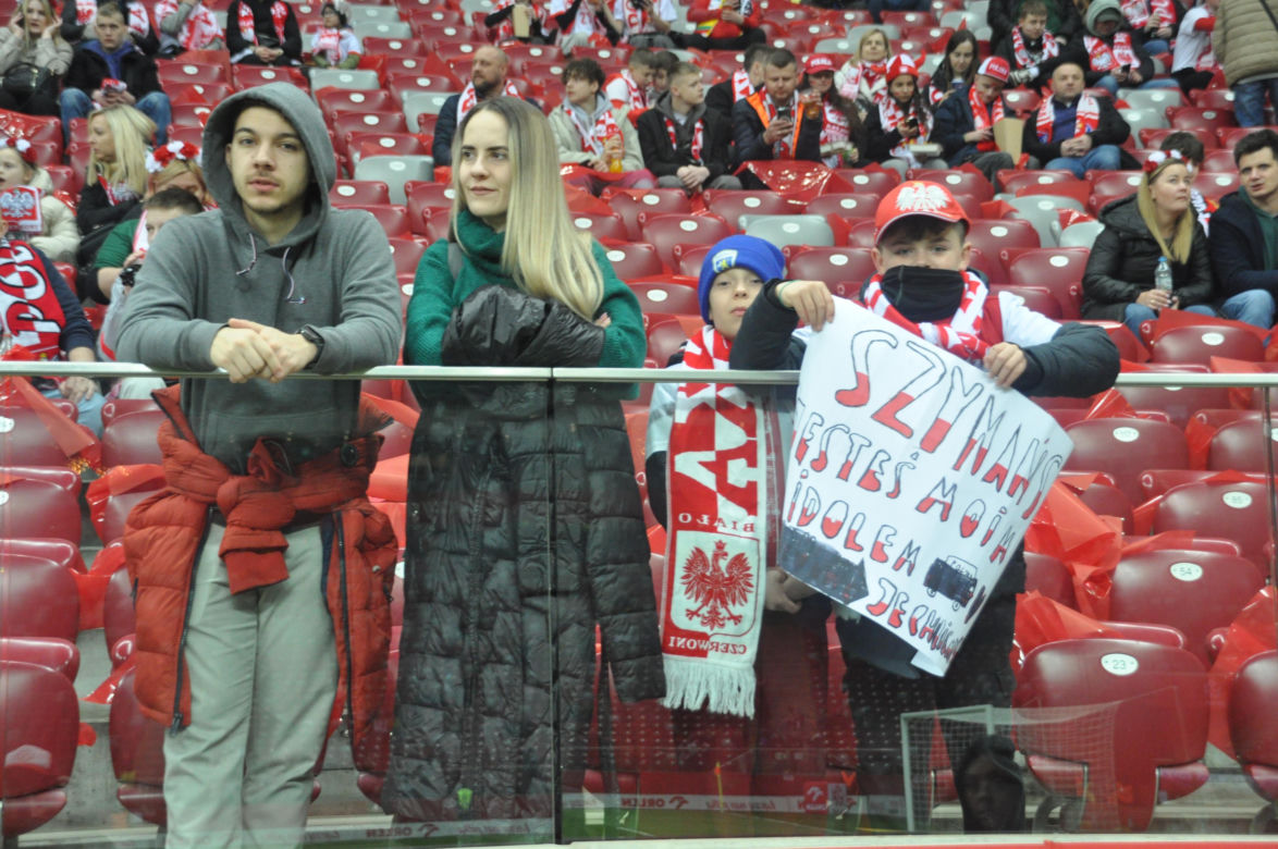 Polska - Litwa na PGE Narodowym. Zdjęcia kibiców