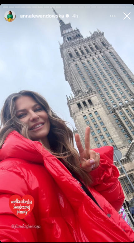 Anna Lewandowska na finale WOŚP 2023