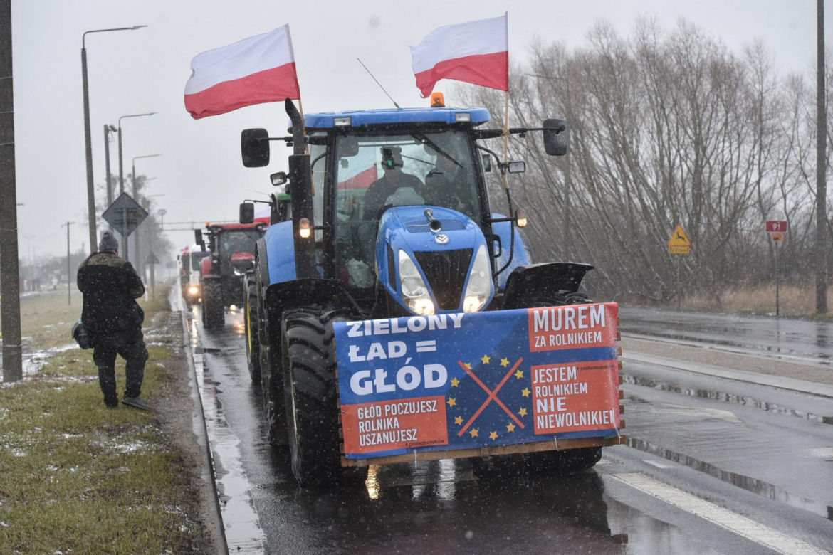 Protest rolników w Toruniu i okolicach. Zdjęcia z piątku - 9 lutego 2024