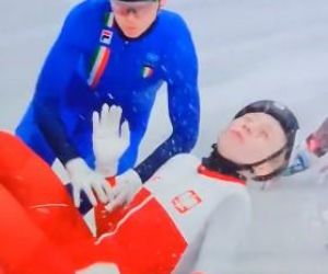 Wypadek Kamili Sellier w short tracku