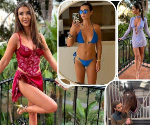 Jej zdjęcia buchają jak gorąca lawa! Ponętna Kate Tracey kocha konie i klub Matty'ego Casha