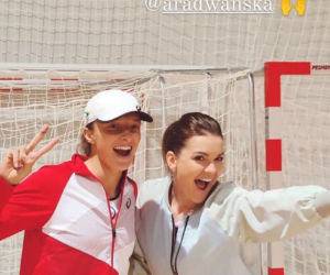 Iga Świątek i Agnieszka Radwańska