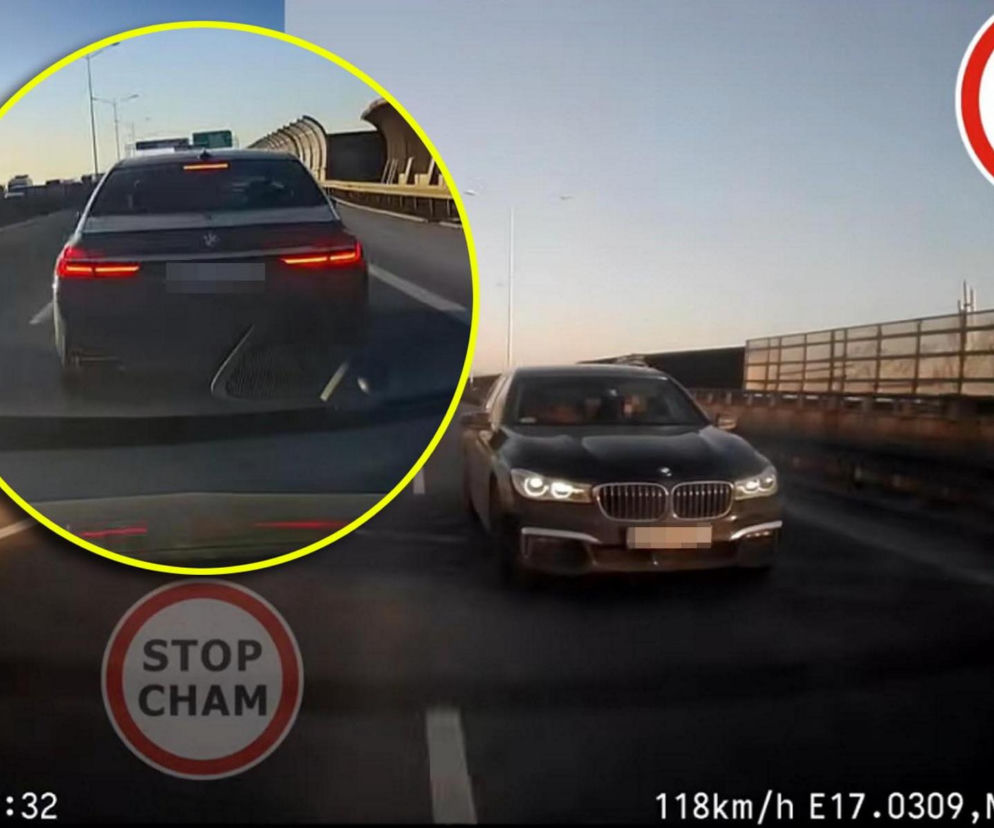 Internauci wściekli na kierowcę BMW z S8 pod Wrocławiem. Jest nagranie