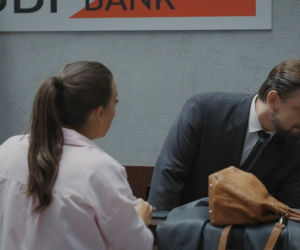 M jak miłość, odcinek 1892. Magda (Anna Mucha), pracownik banku (Filip Wałcerz)