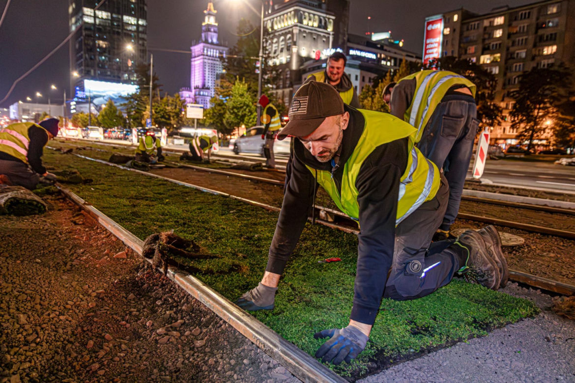 Wielki powrót tramwajów na Marszałkowską. Pojadą po zielonym dywanie