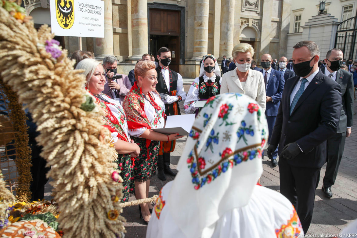 Para prezydencka na dożynkach