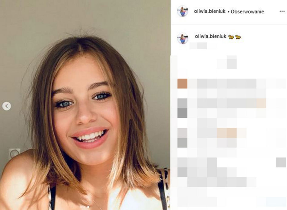 Oliwia Bieniuk idzie w ślady pięknej mamy