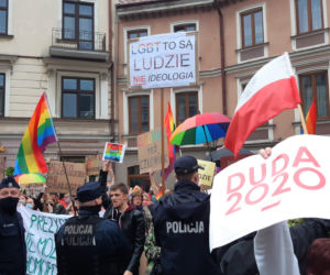 Protest podczas wizyty Adrzeja Dudy