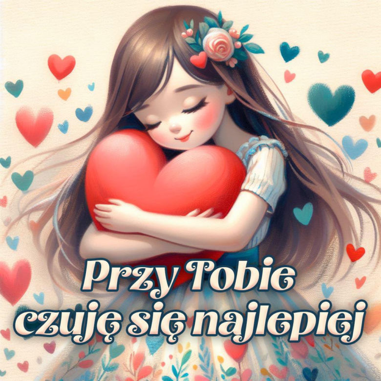 Walentynki 2024 - kartka z życzeniami