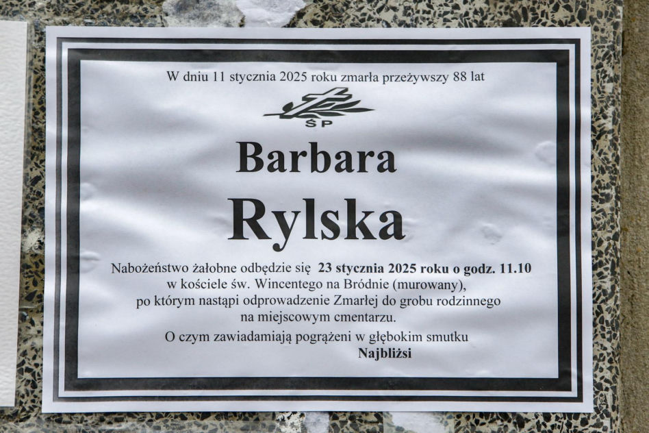 Barbara Rylska - pogrzeb