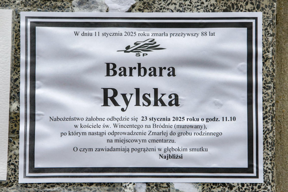 Barbara Rylska - pogrzeb